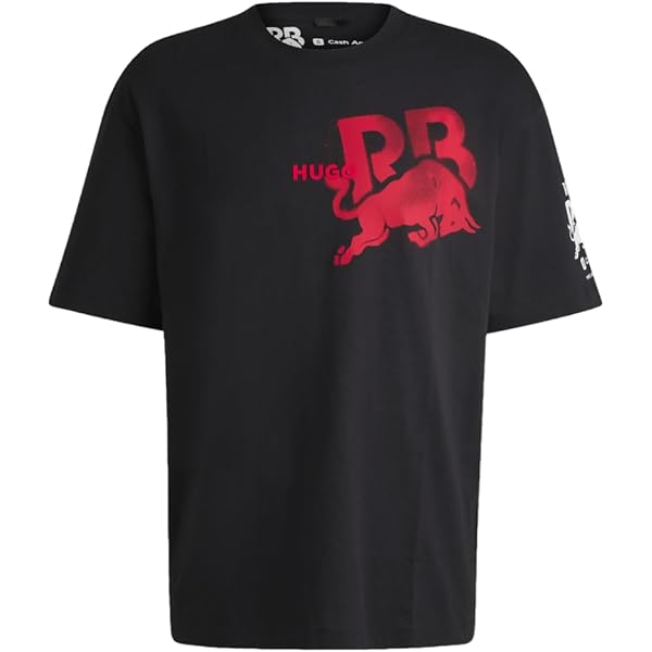 HUGO, F1 2024 Racing Bull Team Logo Tshirt, Black, XS